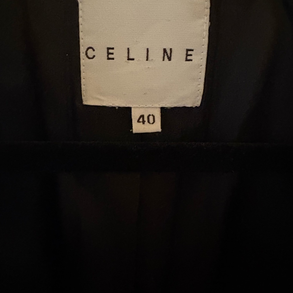Celine Black Double-Breasted Coat - Picture 3 of 10